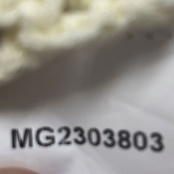 MINKPINK Norah Crochet Pattern Knit Sweater Cropped Crew Neck Large Cotton Blend - Picture 11 of 12